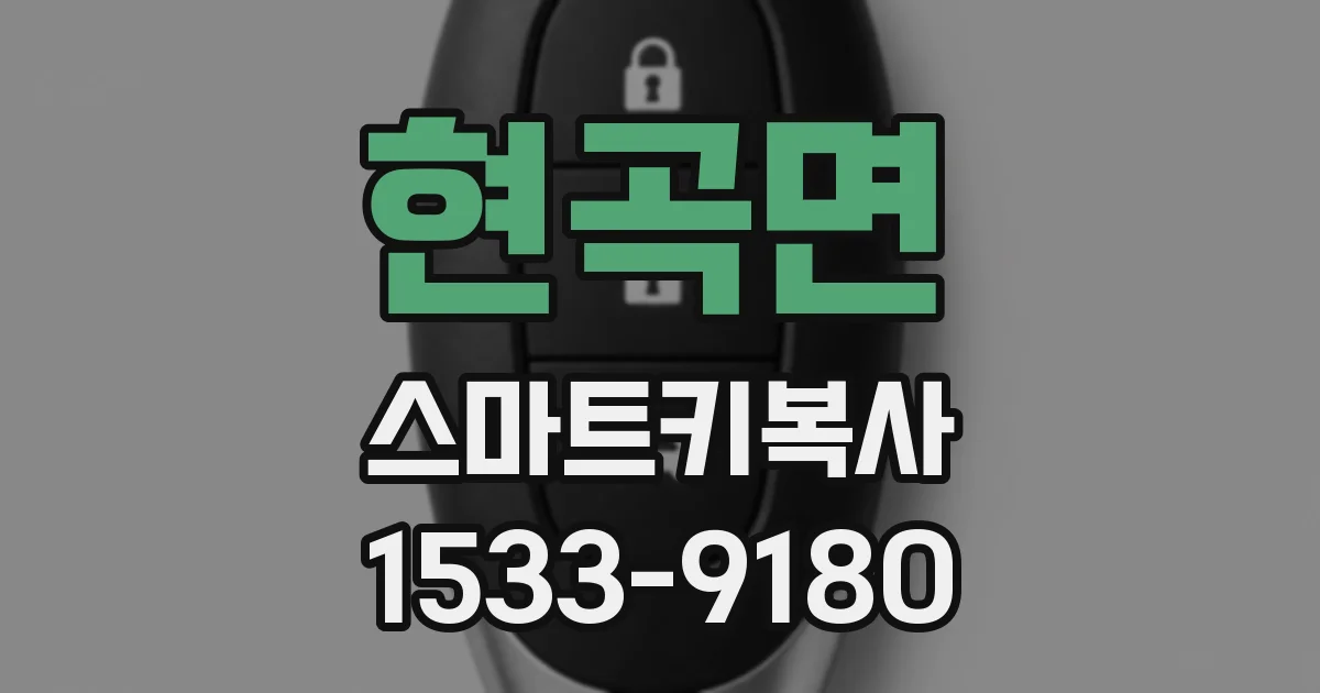 현곡면 스마트키복사