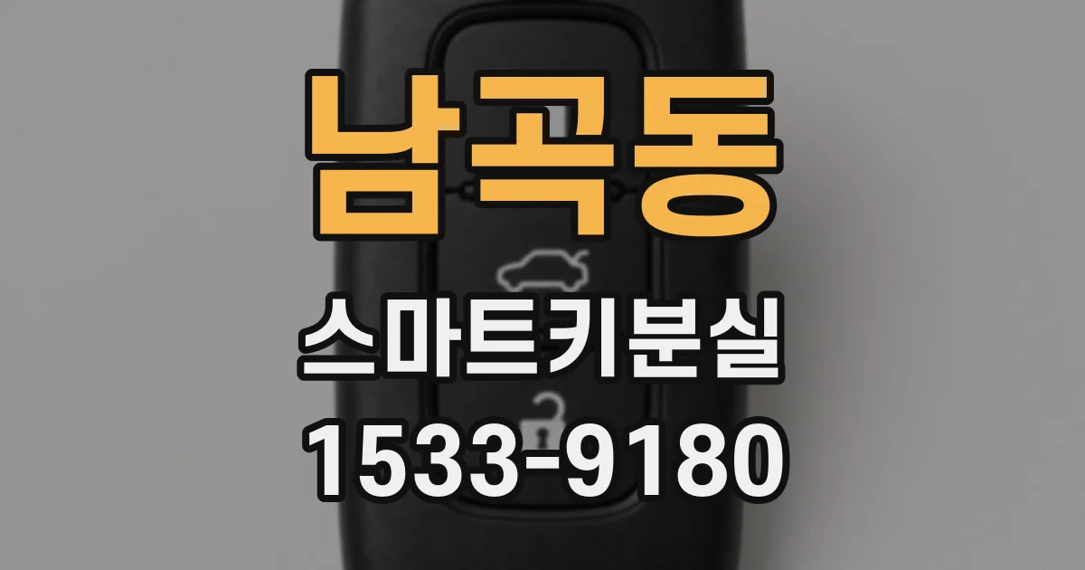남곡동 스마트키분실