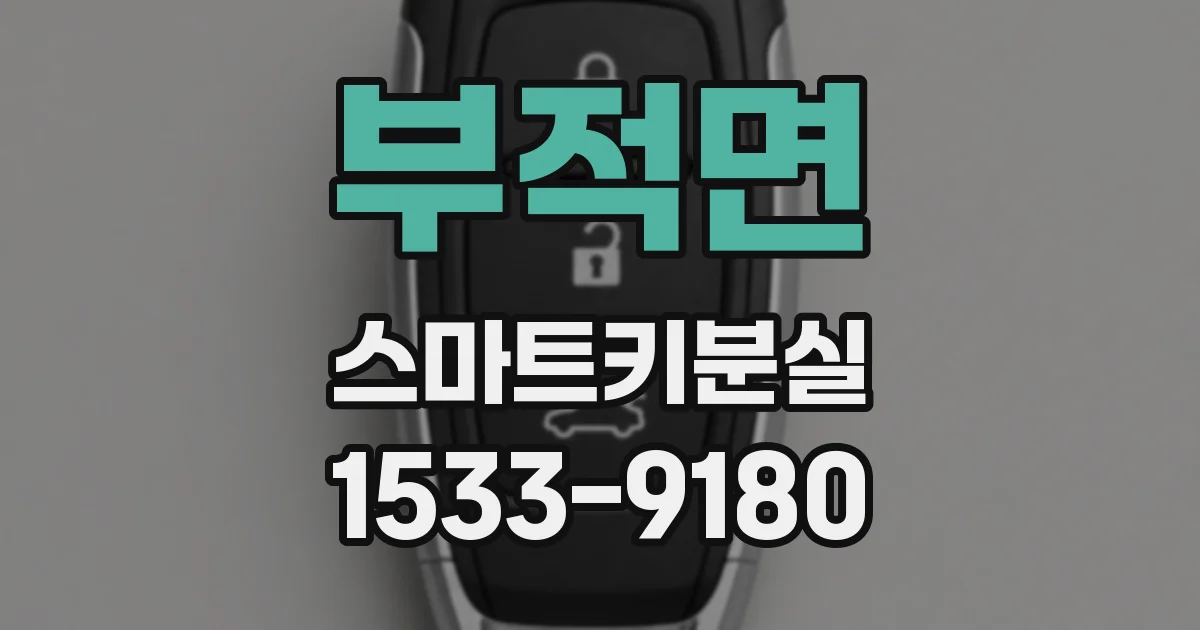 부적면 스마트키분실