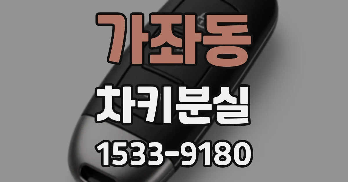 가좌동 차키분실