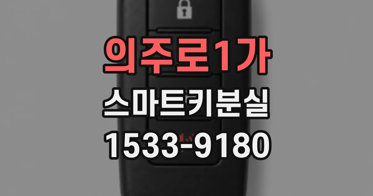 의주로1가 스마트키분실