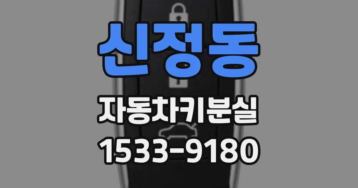 신정동 자동차키분실