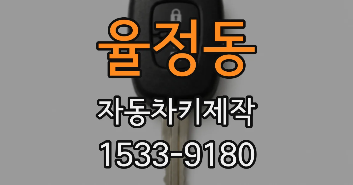 율정동 자동차키제작