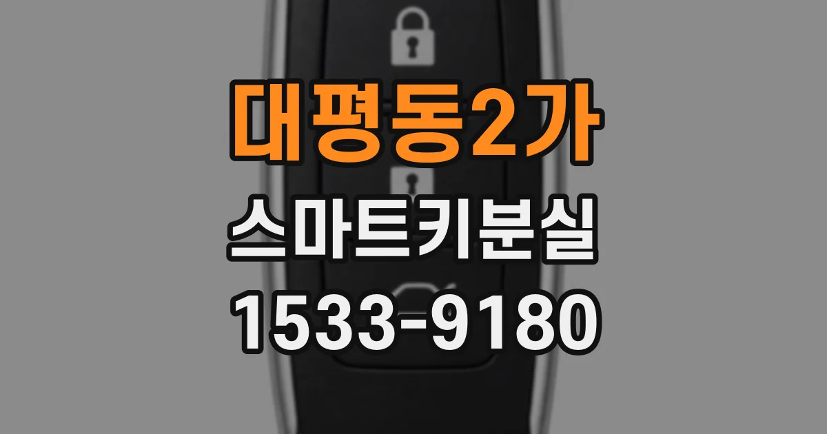 대평동2가 스마트키분실