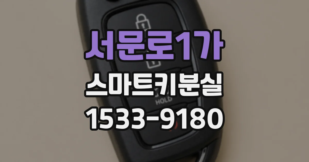 서문로1가 스마트키분실