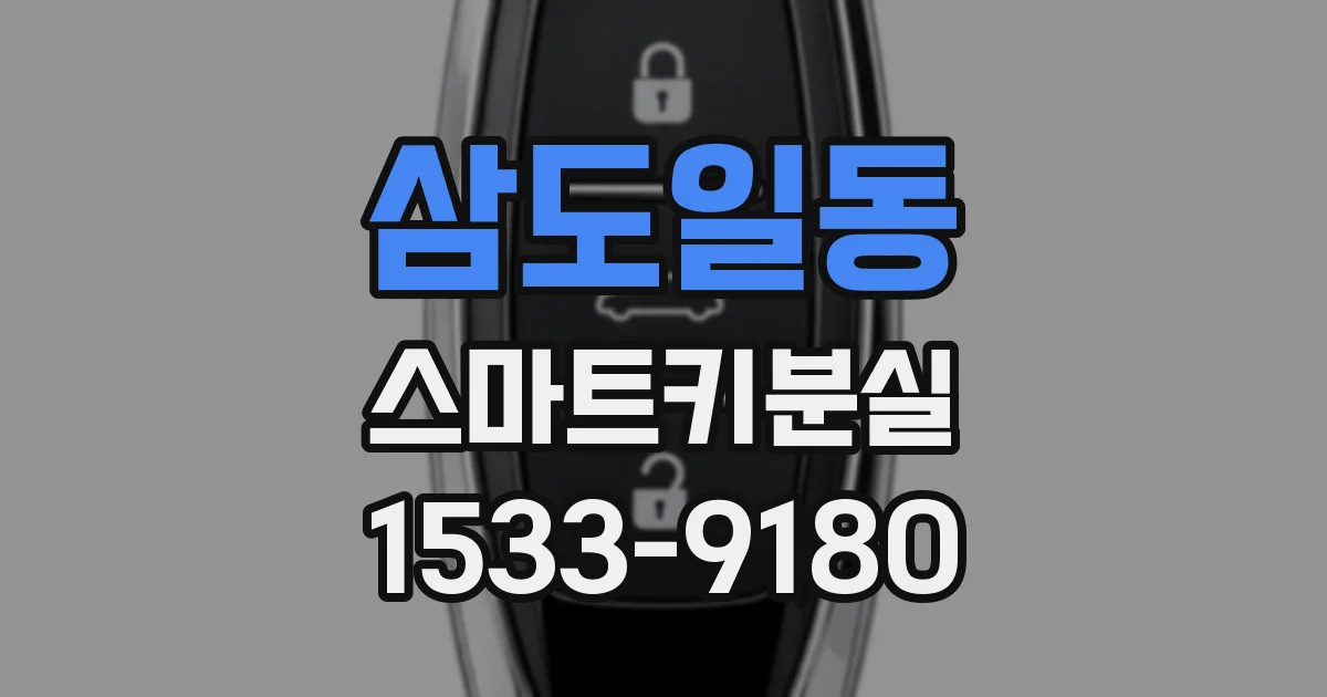 삼도일동 스마트키분실