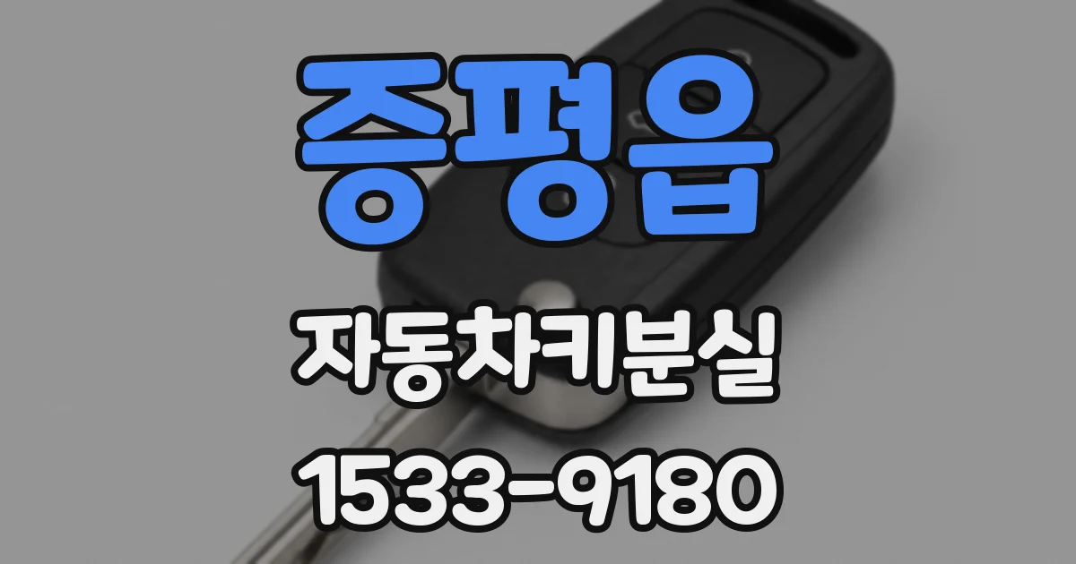 증평읍 자동차키분실