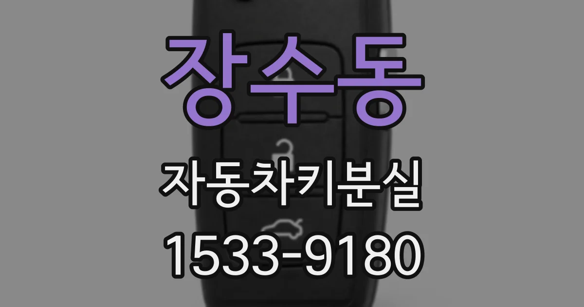 장수동 자동차키분실