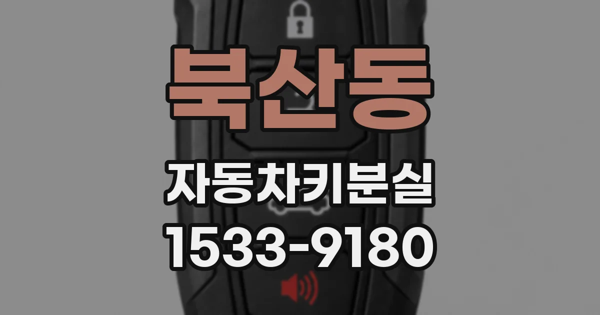 북산동 자동차키분실