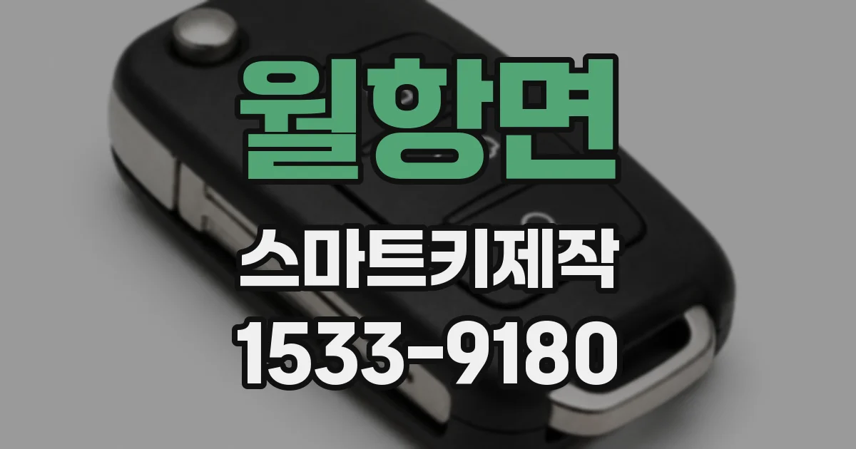 월항면 스마트키제작