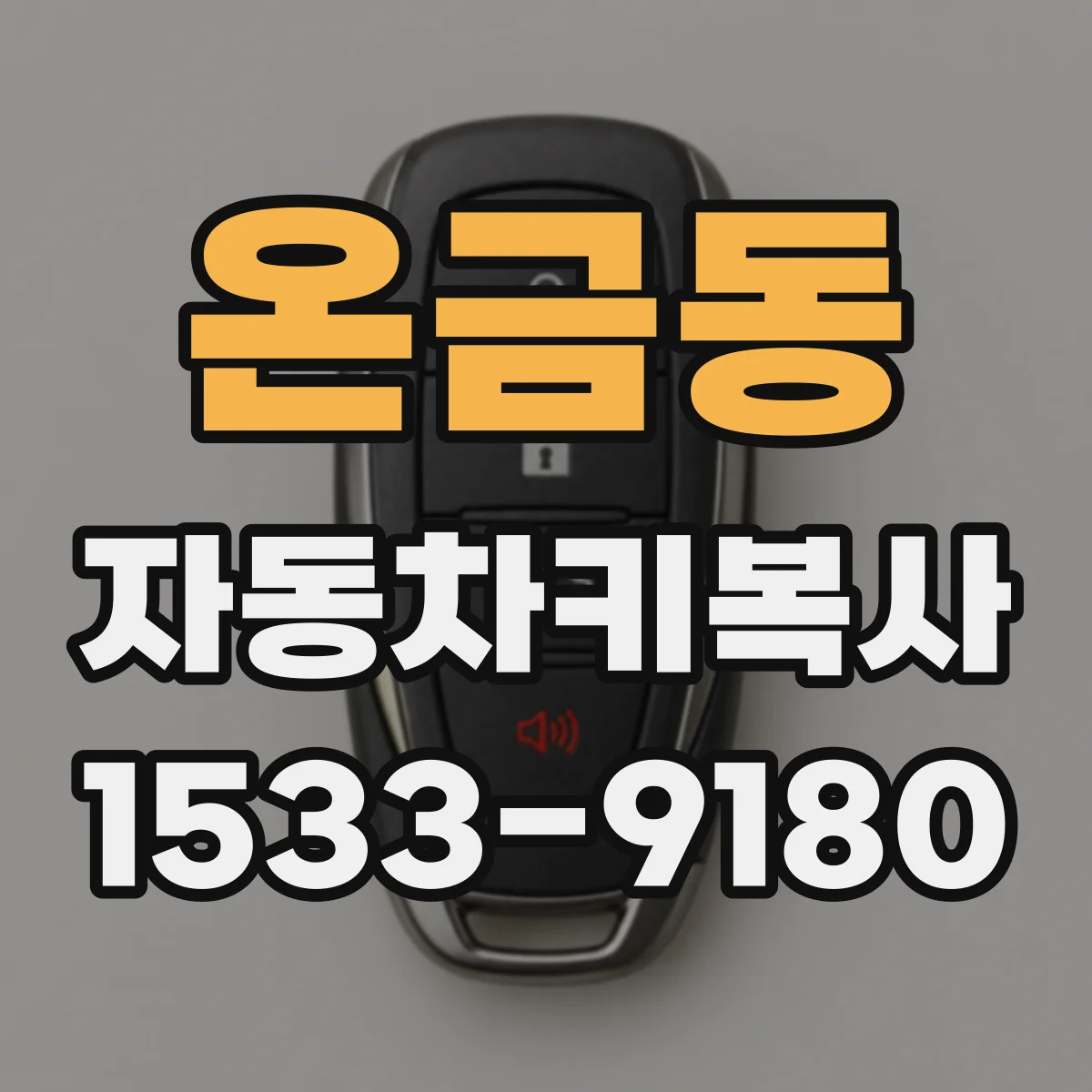 온금동 자동차키복사