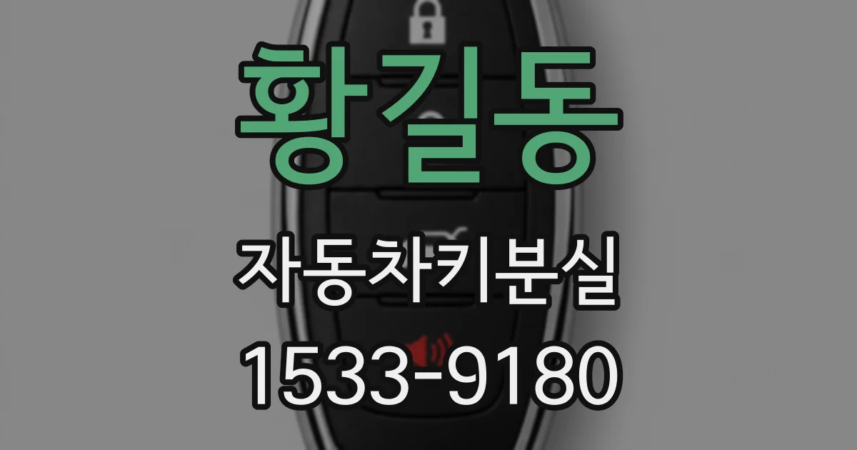 황길동 자동차키분실