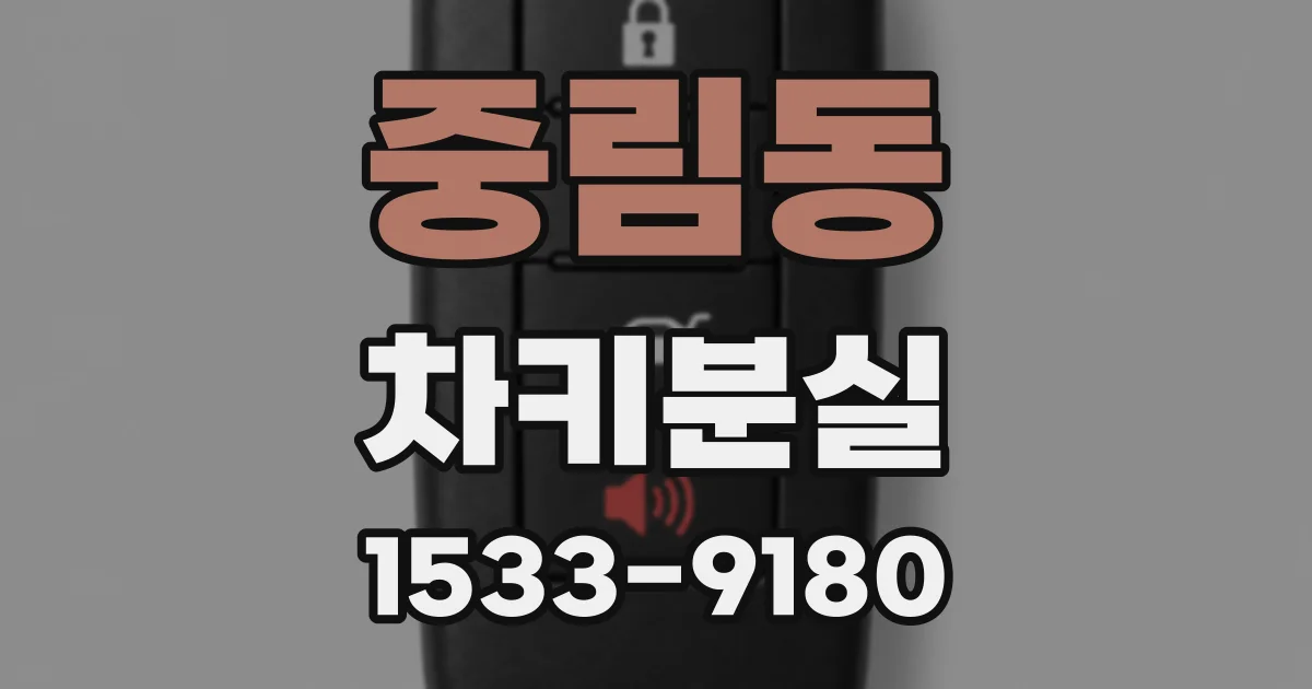 중림동 차키분실