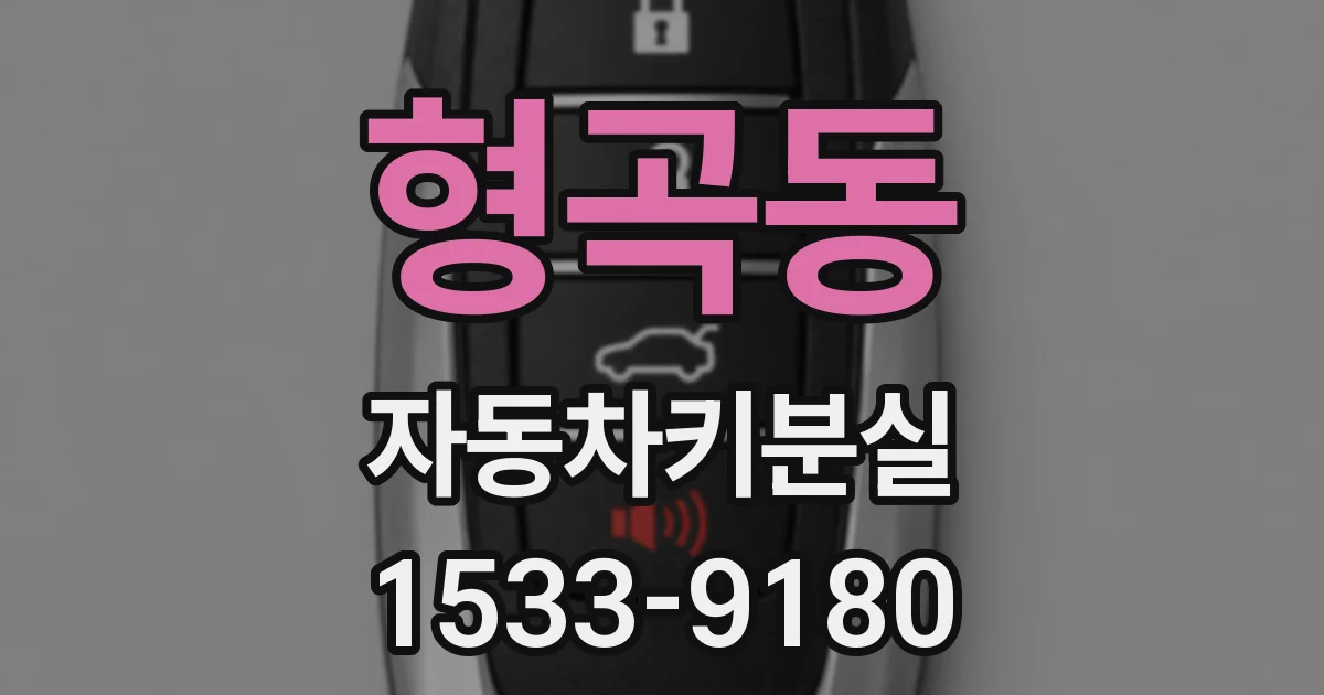 형곡동 자동차키분실