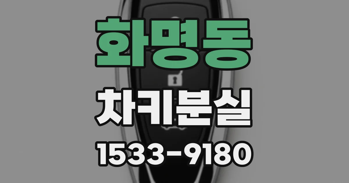 화명동 차키분실