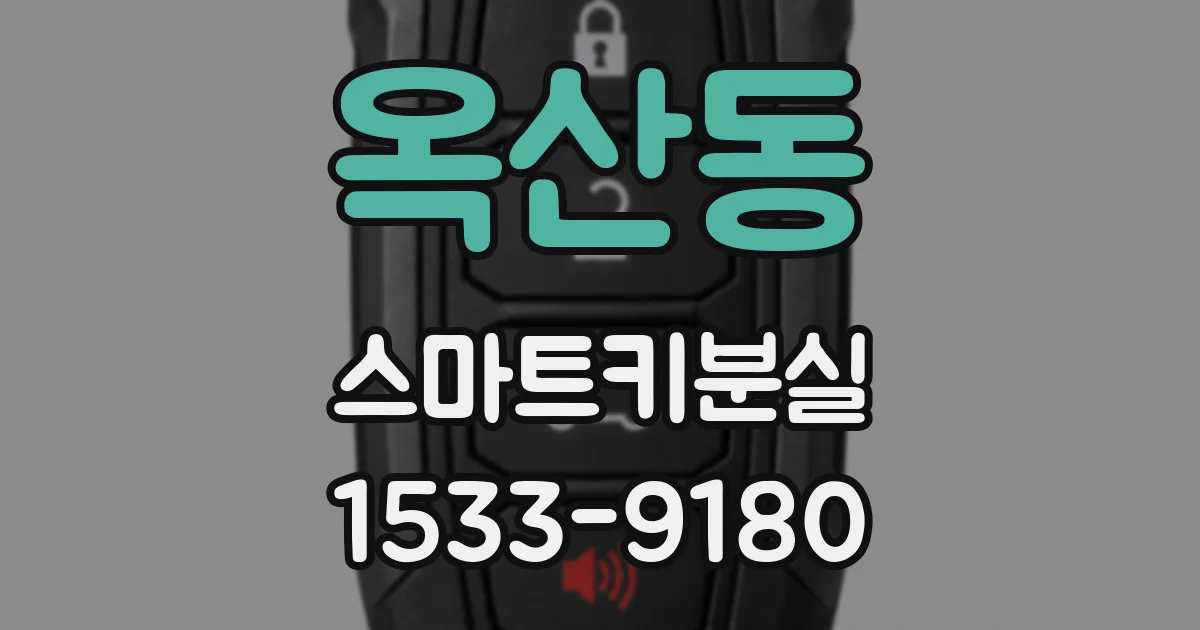 옥산동 스마트키분실
