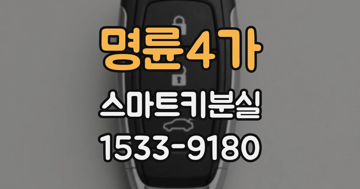명륜4가 스마트키분실