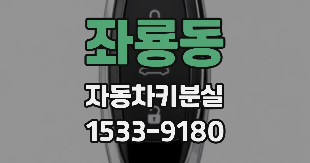 좌룡동 자동차키분실