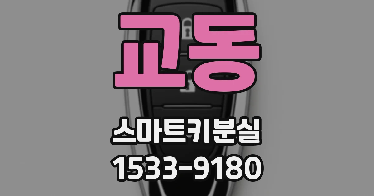 교동 스마트키분실
