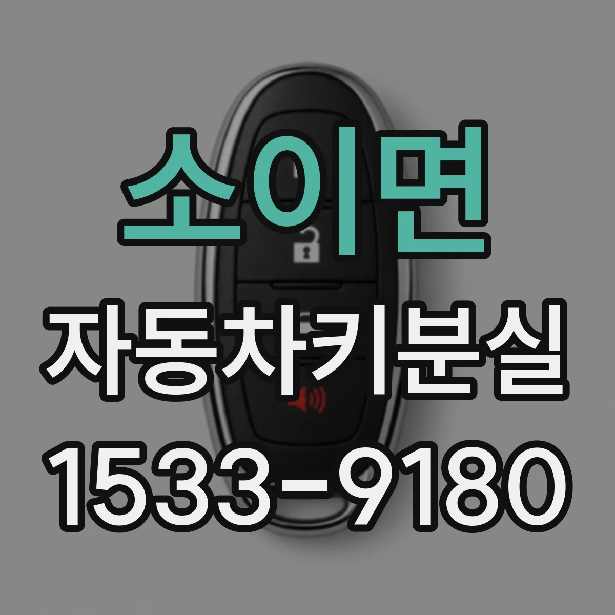 소이면 자동차키분실