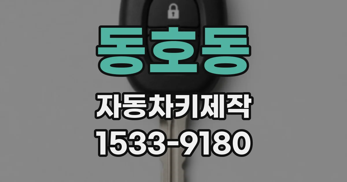 동호동 자동차키제작