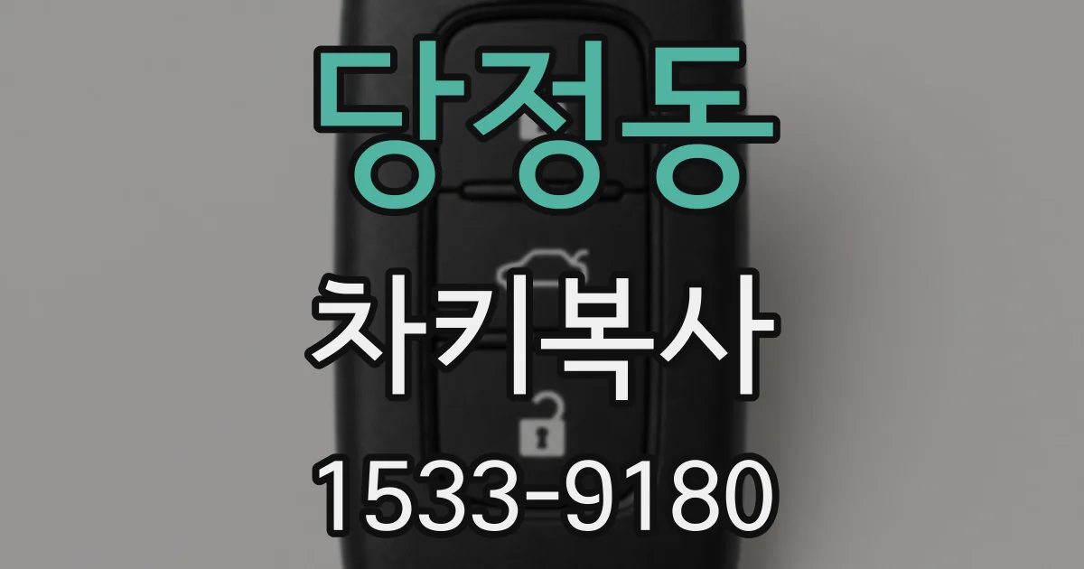 당정동 차키복사