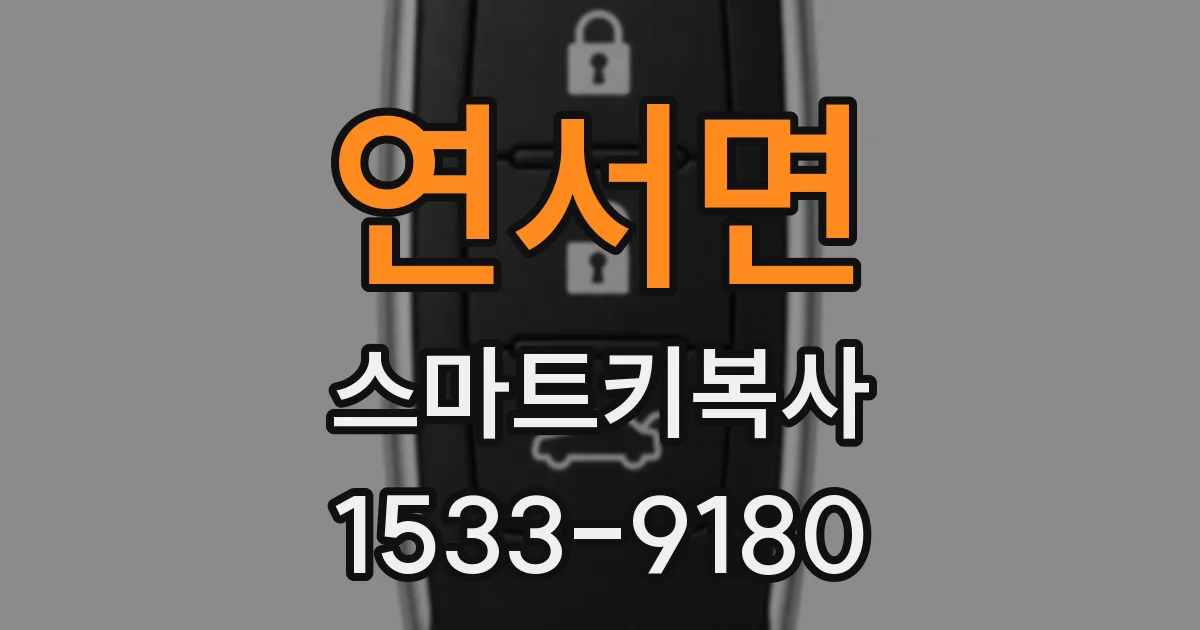 연서면 스마트키복사