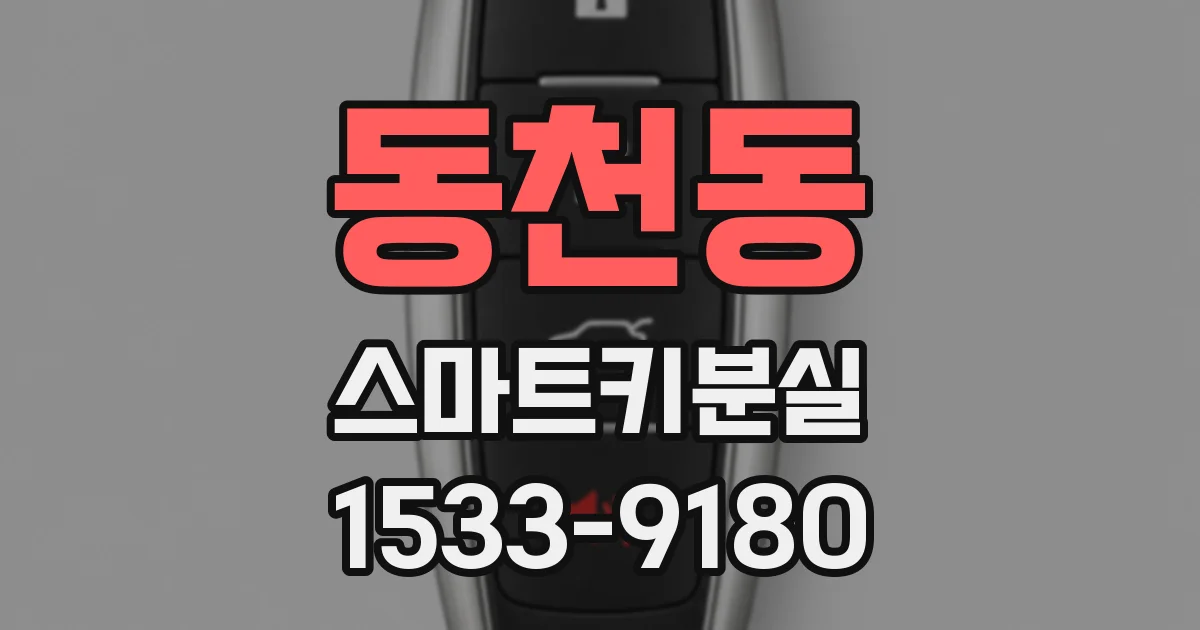 동천동 스마트키분실