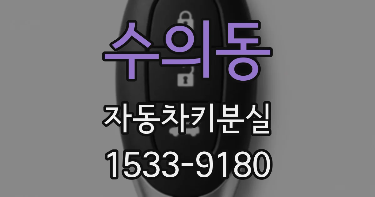수의동 자동차키분실