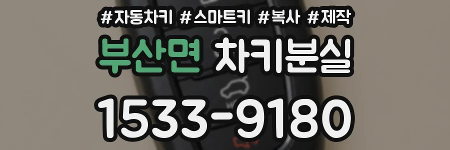 부산면 차키분실