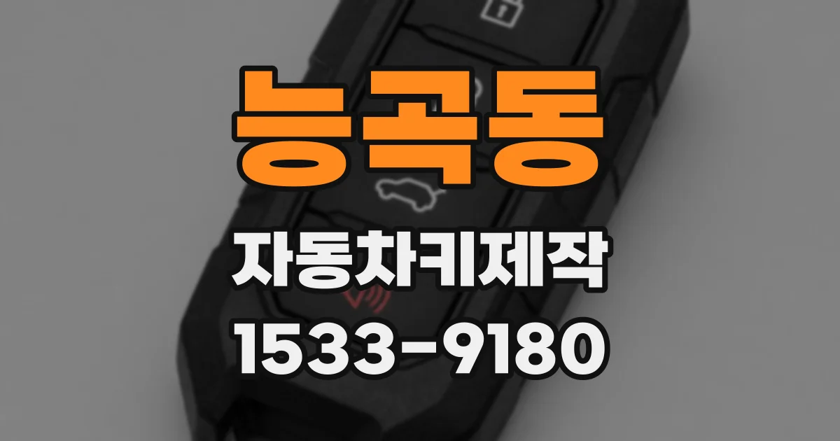 능곡동 자동차키제작