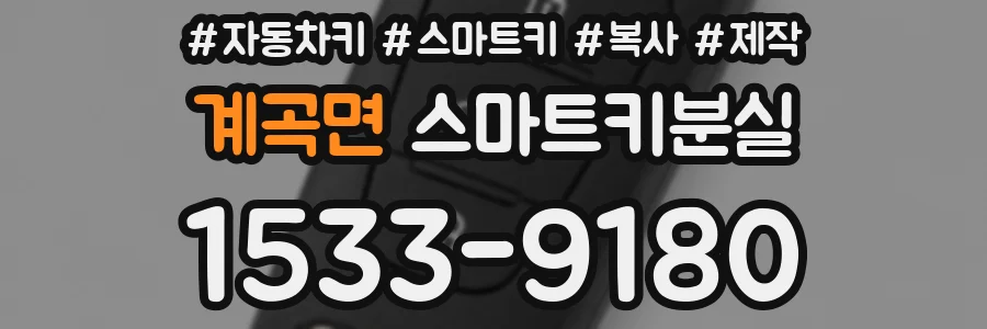 계곡면 스마트키분실