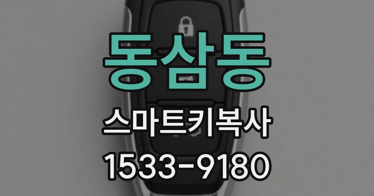 동삼동 스마트키복사