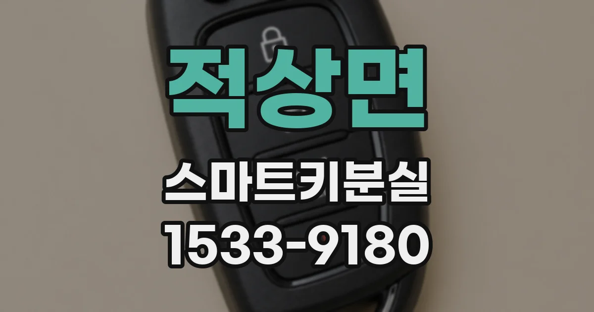 적상면 스마트키분실