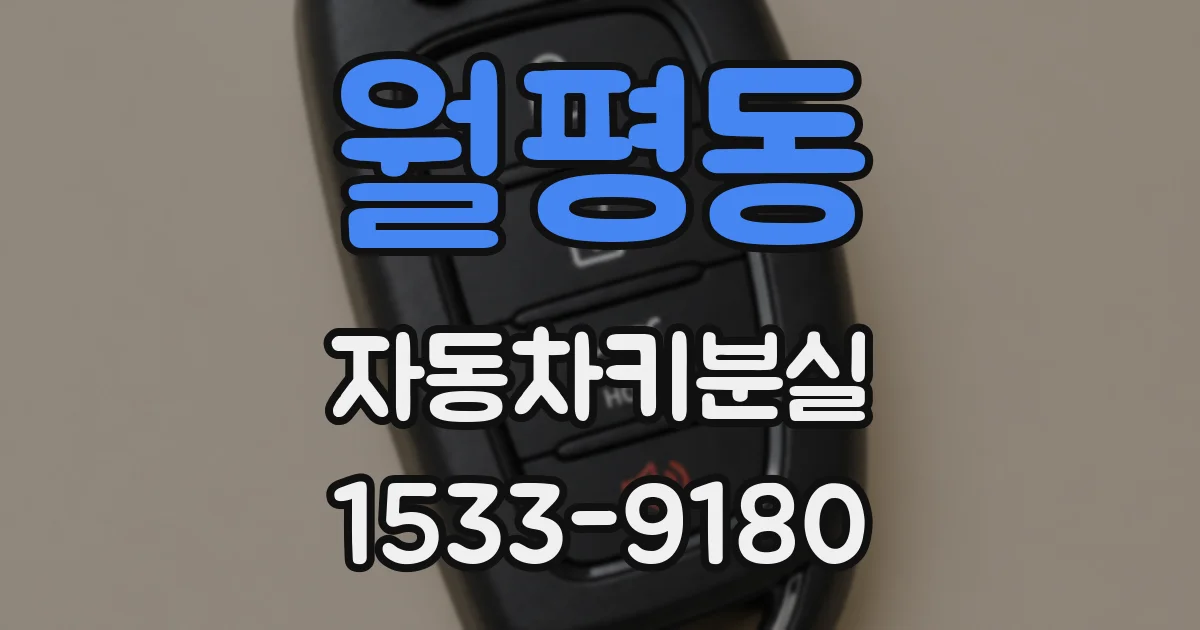 월평동 자동차키분실
