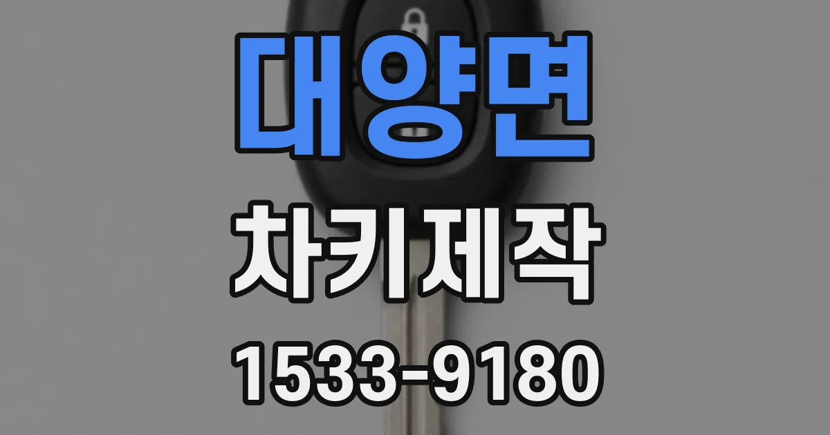 대양면 차키제작