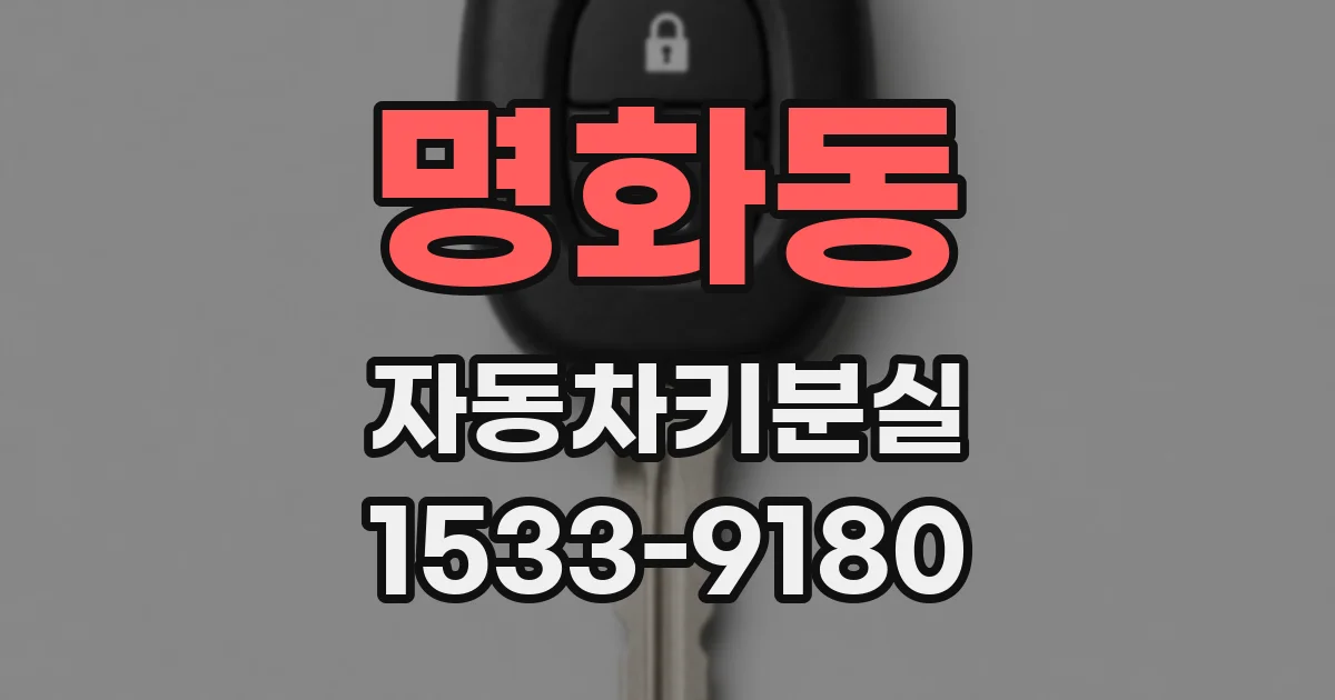 명화동 자동차키분실