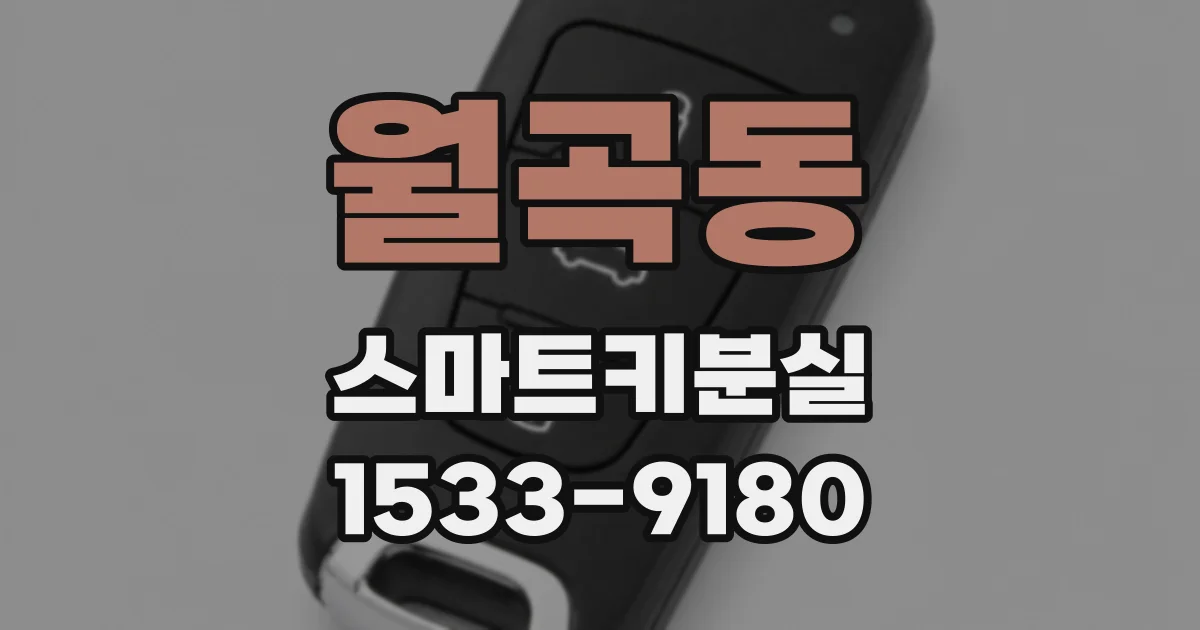 월곡동 스마트키분실