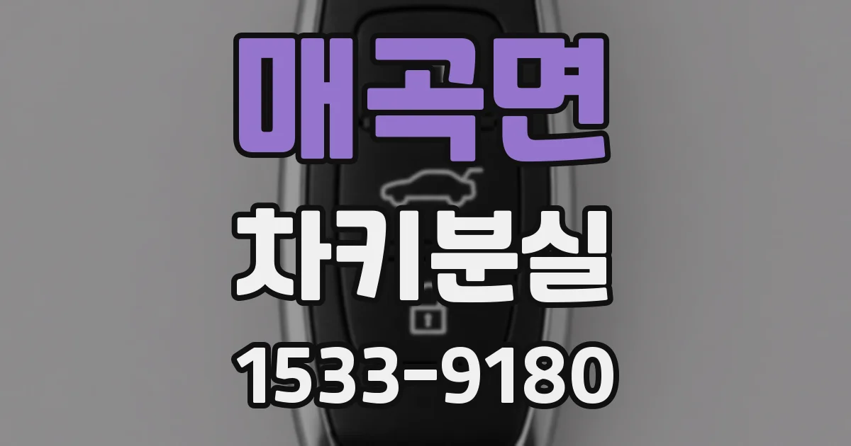 매곡면 차키분실