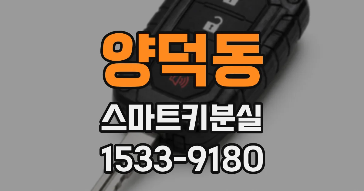 양덕동 스마트키분실