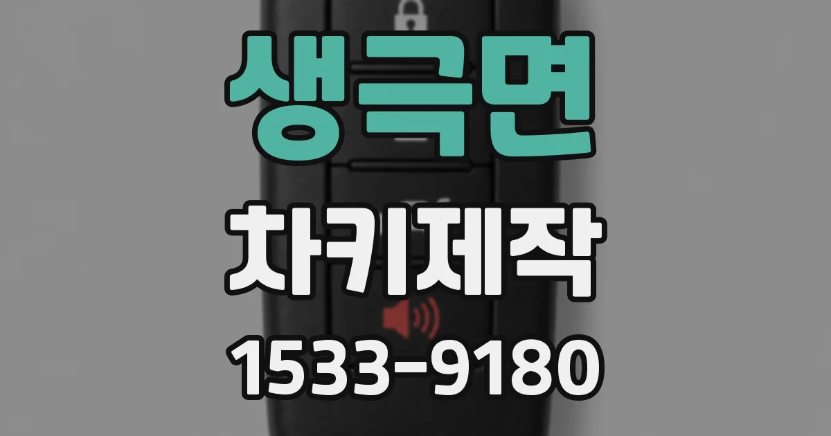 생극면 차키제작