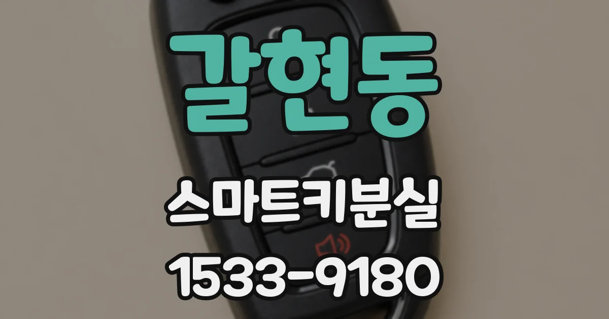 갈현동 스마트키분실