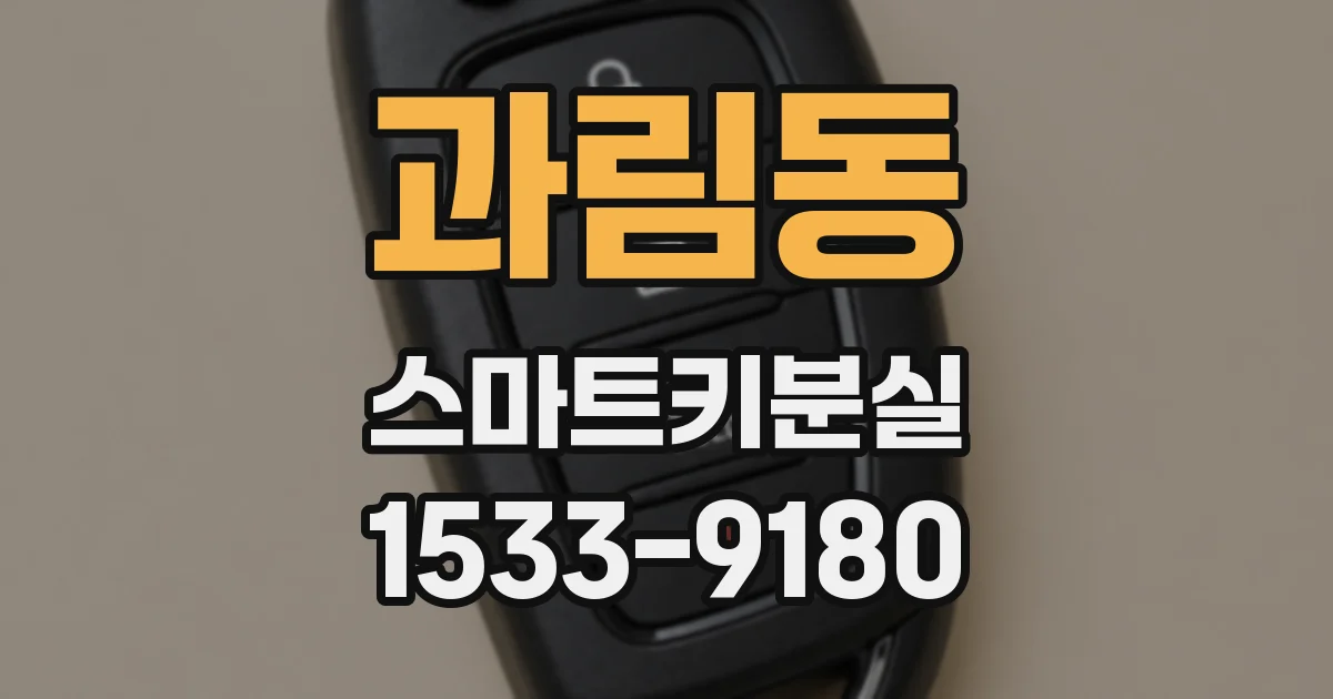 과림동 스마트키분실