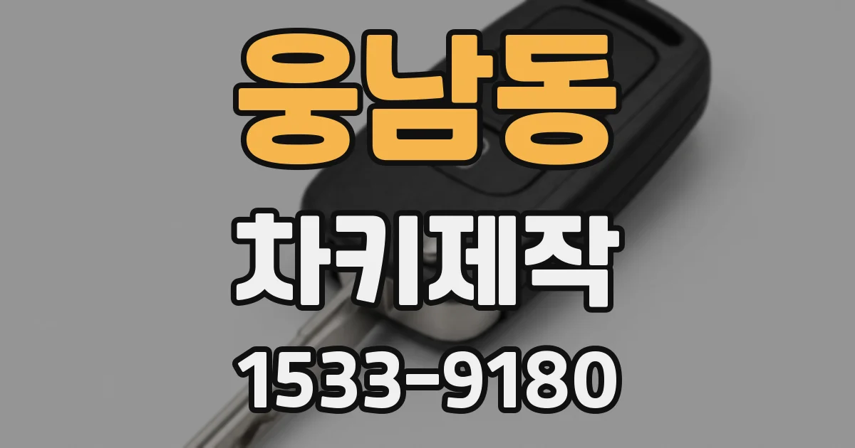웅남동 차키제작