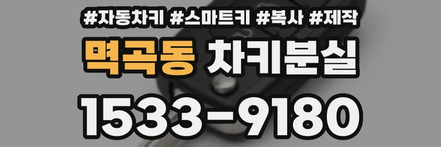 멱곡동 차키분실
