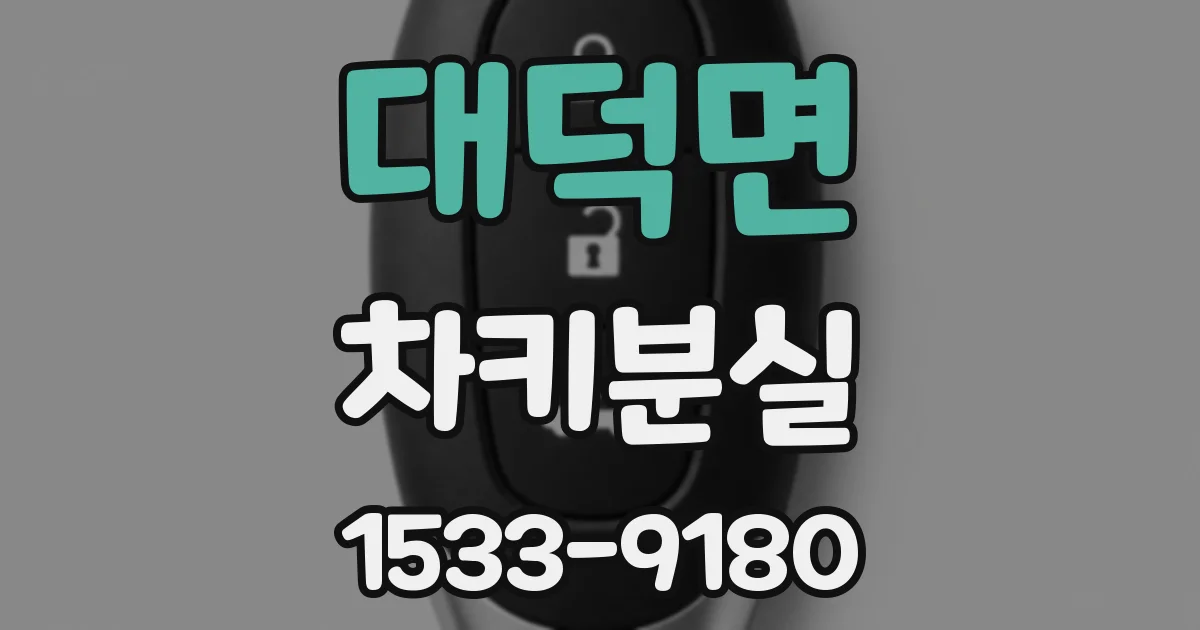 대덕면 차키분실
