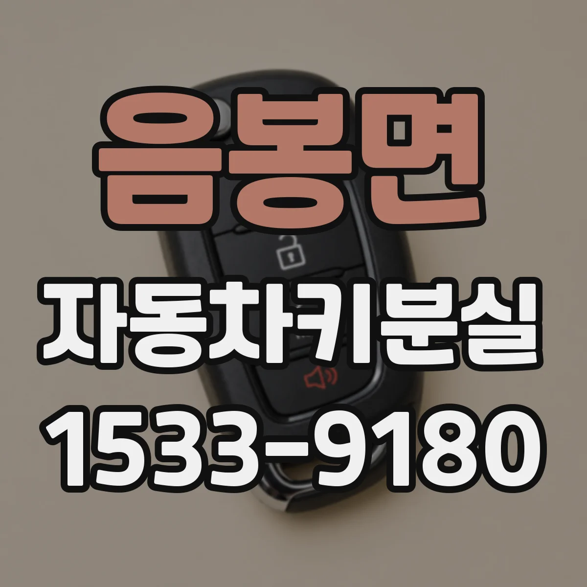 음봉면 자동차키분실