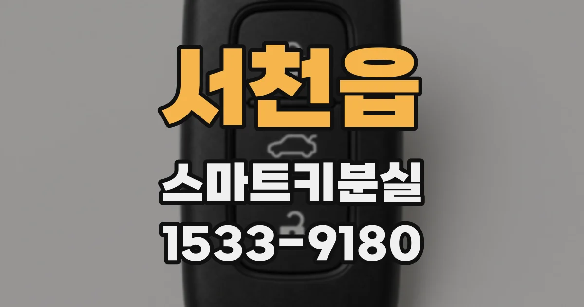 서천읍 스마트키분실