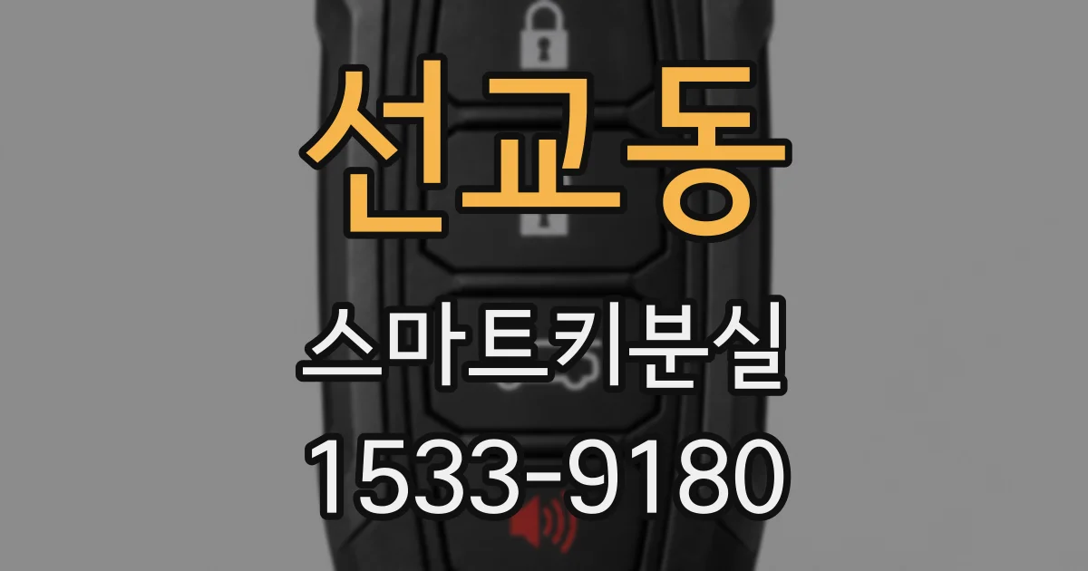 선교동 스마트키분실