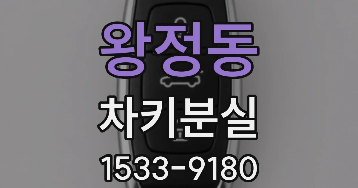 왕정동 차키분실